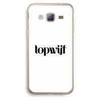 Topwijf Wit: Samsung Galaxy J3 (2016) Transparant Hoesje Topwijf Wit: Samsung Galaxy J3 (2016) Transparant Hoesje