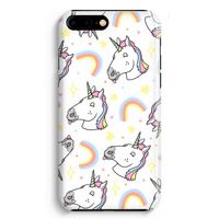 Rainbow Unicorn: iPhone 8 Plus Volledig Geprint Hoesje