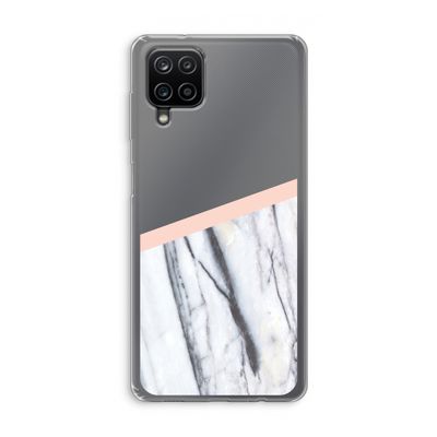 A touch of peach: Samsung Galaxy A12 Transparant Hoesje