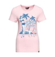 Queen Kerosin Chi Chi Beach Poodle T-shirt Pink-XXXXL