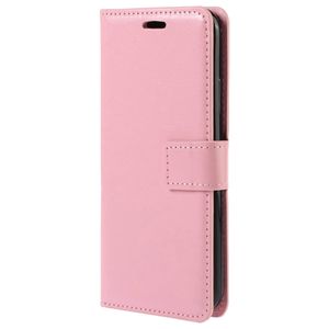 Basey iPhone 14 Pro Max Hoesje Book Case Kunstleer Cover Hoes - Lichtroze