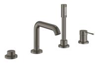 Badrandcombinatie GROHE Essence New Viergats Hard Graphite Geborsteld