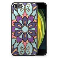 iPhone SE 2022 | SE 2020 | 7/8 Bloemen Hoesje Purple Flower
