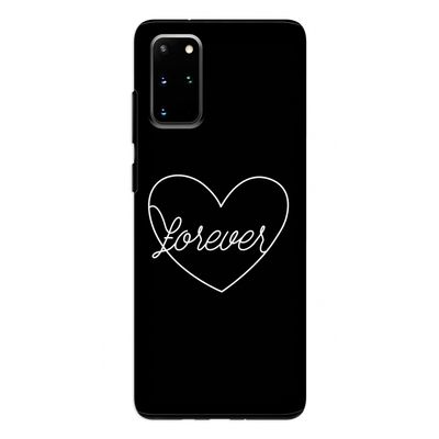 Forever heart black: Samsung Galaxy S20 Plus Tough Case
