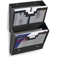 CEP First wandfolderhouder horizontaal, 1 vak, zwart