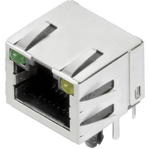 Weidmüller RJ45C5 T1U 2.8E4G/Y TY RJ45-aansluitstekker CAT 5 2562880000 Bus, inbouw horizontaal Aantal polen (sensoren) 12 Zilver, Zwart 140 stuk(s)