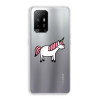 Eenhoorn: Oppo A95 5G Transparant Hoesje