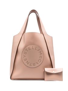 Stella McCartney sac cabas à logo perforé - Tons neutres