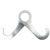 Showtec Moustache enkele buis klem (zilver)