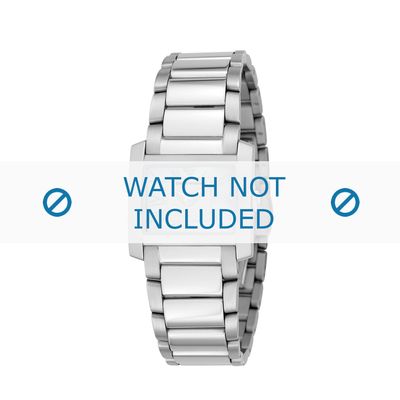 Armani horlogeband AR-5696 Staal Zilver 16mm