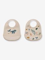 Set van 2 slabbetjes Tilda - LIEWOOD wit