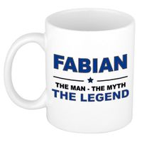 Fabian The man, The myth the legend cadeau koffie mok / thee beker 300 ml - thumbnail