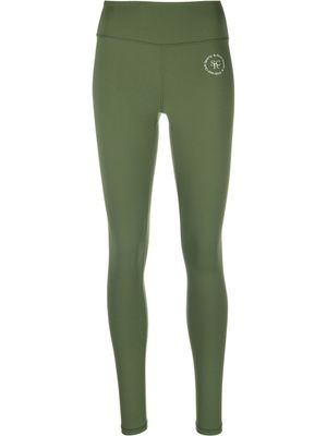 Sporty & Rich legging à logo imprimé - Vert