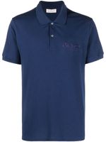 Alexander McQueen polo à broderies - Bleu