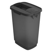 Rotho cody pet food container 25l antraciet/transparant