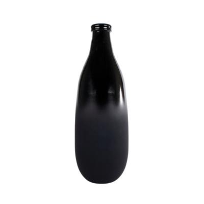 Diversen Vaas montana s mat/glanzend zwart glas 15x15x40cm