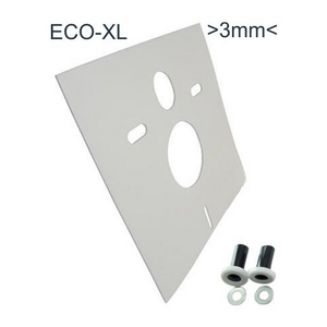 Sub Eco-XL isolatieset voor hangend toilet, dikte 3 mm