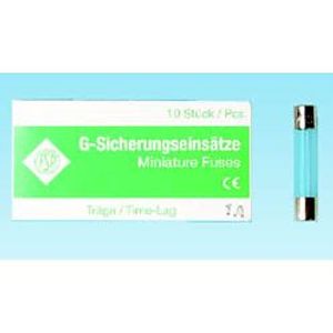 Glaszekeringen 6 x 32mm traag 10,0A doosje (10 stuks)