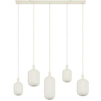 Hanglamp Tulsa 5-lichts Creme