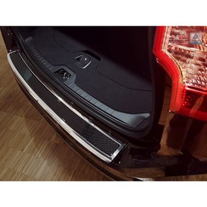 RVS Bumper beschermer passend voor 'Deluxe' Volvo XC60 2013-2016 Chroom/Zwart Carbon AV244001