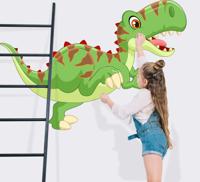Dino muursticker Lopend dinosaurusontwerp Dino muursticker Lopend dinosaurusontwerp