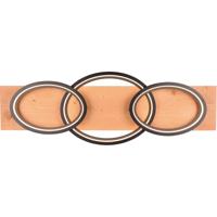 Dimbare LED Plafondlamp 40W Warm Wit 3000K - Mat Zwart Metaal