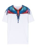 Marcelo Burlon County Of Milan Kids t-shirt en coton biologique à imprimé Wings - Blanc