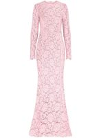 Dolce & Gabbana robe en dentelle à manches longues - Rose