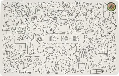 Placemat kleurplaat ho-ho-ho Placemat kleurplaat ho-ho-ho