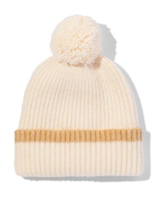 HEMA Kindermuts met wol beige (beige)