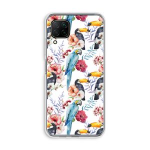 Bloemen tukan: Huawei P40 Lite Transparant Hoesje