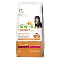 Natural trainer Dog puppy / junior medium / maxi sensitive salmon