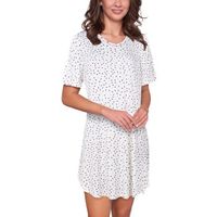 Lady Avenue Bamboo Short Sleeve Dotted Nightdress - thumbnail