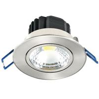 LED Inbouwspot Lila 5W - Helder/Koud Wit 6400K - Mat Chroom - Ø83mm