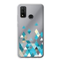 Gekleurde driehoekjes blauw: Huawei P Smart (2020) Transparant Hoesje Gekleurde driehoekjes blauw: Huawei P Smart (2020) Transparant Hoesje