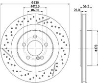 Remschijf PRO HC 8DD355133231