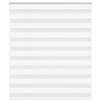 Zebra Blind 125x100 cm stofbreedte 120,9 cm polyester wit