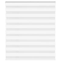 Zebra Blind 125x100 cm stofbreedte 120,9 cm polyester wit