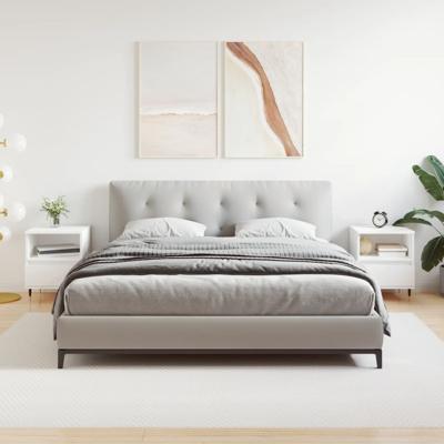 Nachtkastjes 2 st 40x35x50 cm bewerkt hout wit