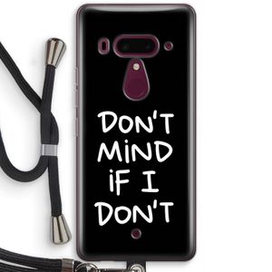Don't Mind: HTC U12+ Transparant Hoesje met koord