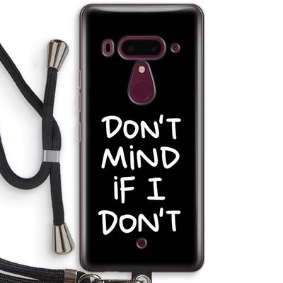 Don't Mind: HTC U12+ Transparant Hoesje met koord