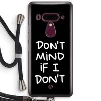 Don't Mind: HTC U12+ Transparant Hoesje met koord