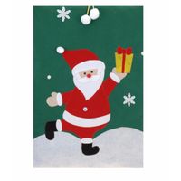Cadeauzak - kerstman - groen - H97 cm - zak voor cadeautjes - thumbnail