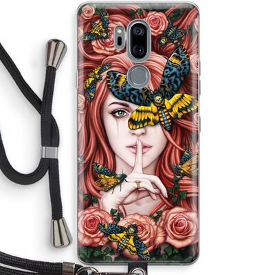 Lady Moth: LG G7 Thinq Transparant Hoesje met koord