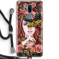 Lady Moth: LG G7 Thinq Transparant Hoesje met koord