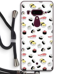 Sushi time: HTC U12+ Transparant Hoesje met koord