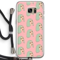 King Kylie: Samsung Galaxy S7 Edge Transparant Hoesje met koord