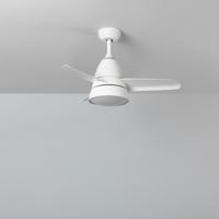 Ventilator wit modern met led lichtbron lamp lamp 910mm - thumbnail