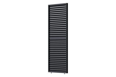 Louvre scherm verstelbaar 100 cm. - horizontaal - antraciet