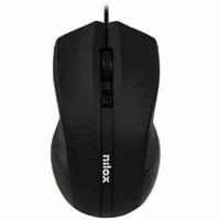 Muis Nilox MOUSB1002 Zwart 1600 dpi